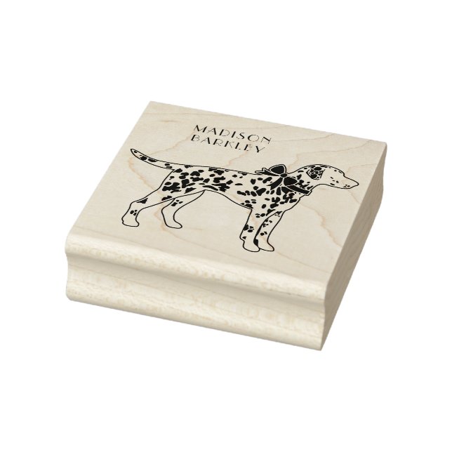 Dalmatian Dog Puppy Rubber Stamp (Stamp)