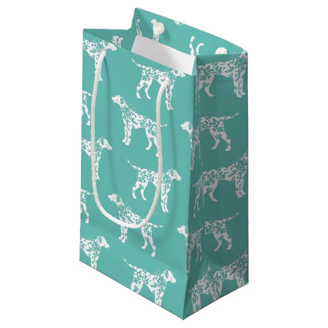 Dalmatian Dog Puppy Small Gift Bag (Front Angled)