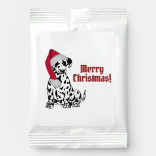 Dalmatian Dog Red Stocking Cap Merry Christmas Hot Chocolate Drink Mix