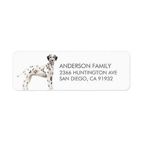 Dalmatian Dog Return Address Label