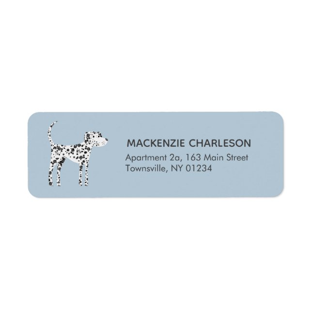 Dalmatian Dog Return Address Label (Front)