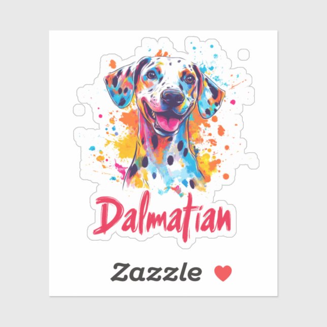Dalmatian Dog Sticker (Sheet)