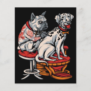 Dalmatian Dog Tattoo  DALMATIAN CANVAS  Gift Flyer