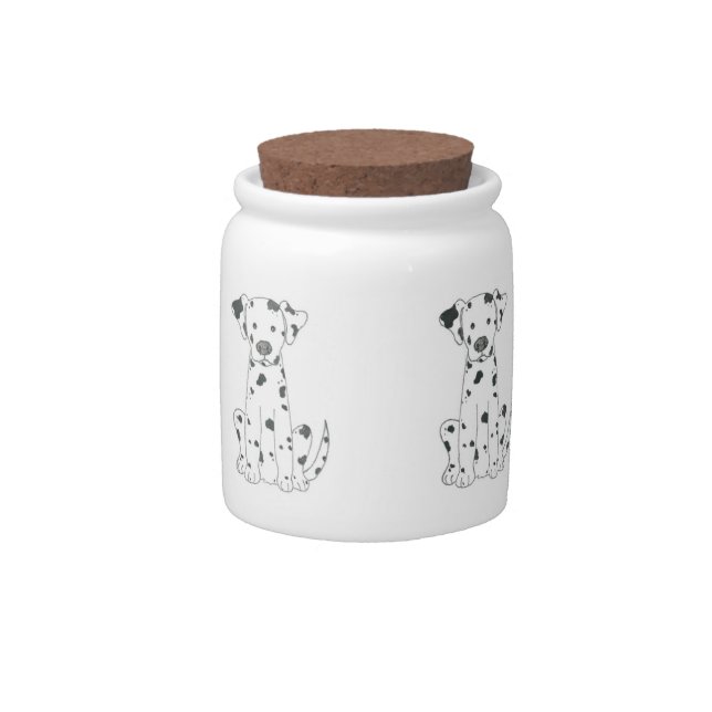 Dalmatian Dog Treats Cookie Jar (Front)
