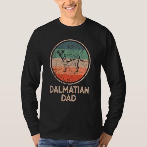 Dalmatian Dog  Vintage Dalmatian Dad T_Shirt