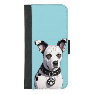 Dalmatian Dog with Black Spots and Collar iPhone 8/7 Plus Wallet Case