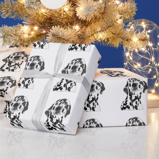 Dalmatian Dog  Wrapping Paper (Holidays)