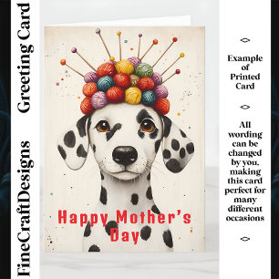 Dalmatian Dog Yarn Ball Crown CX8 Custom Mother Card
