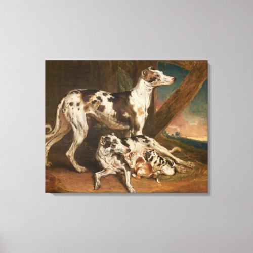 Dalmatian Dogs by James Ward Canvas Print