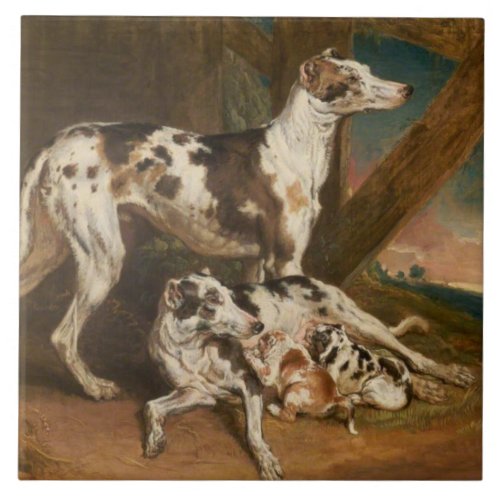 Dalmatian Dogs by James Ward Ceramic Tile
