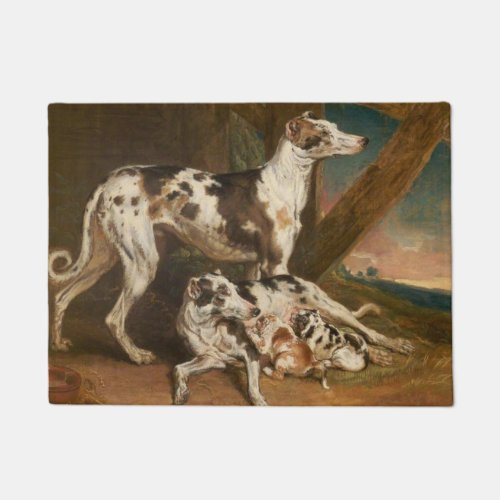 Dalmatian Dogs by James Ward Doormat