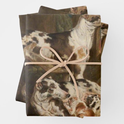 Dalmatian Dogs by James Ward Wrapping Paper Sheets