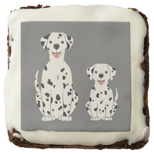 Dalmatian dogs design brownie