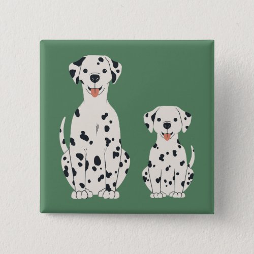 Dalmatian dogs design button