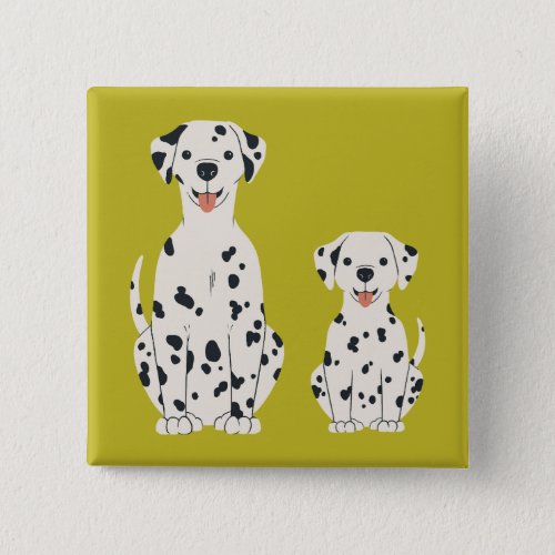 Dalmatian dogs design button