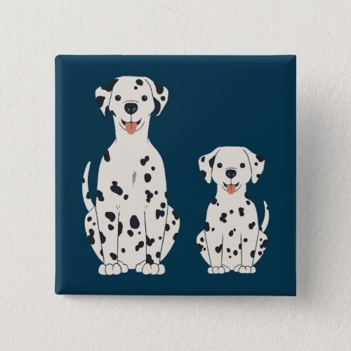 Dalmatian dogs design button