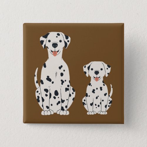 Dalmatian dogs design button