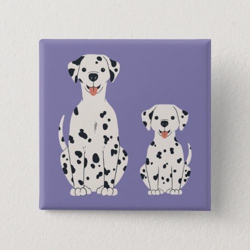 Dalmatian dogs design button