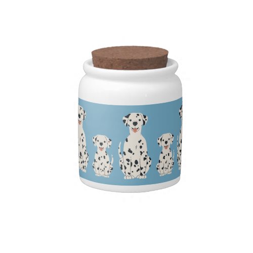 Dalmatian dogs design candy jar