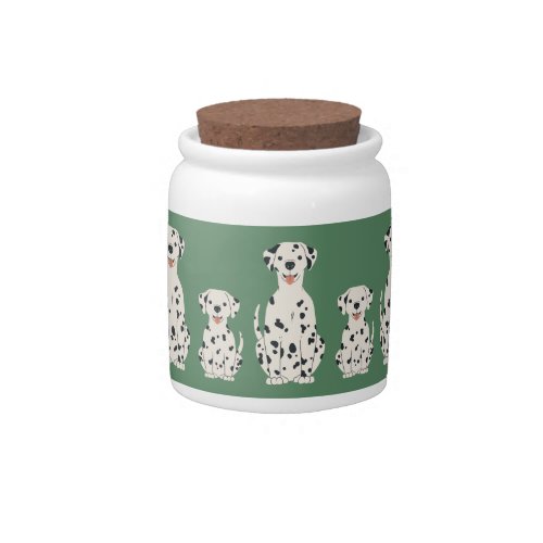 Dalmatian dogs design candy jar