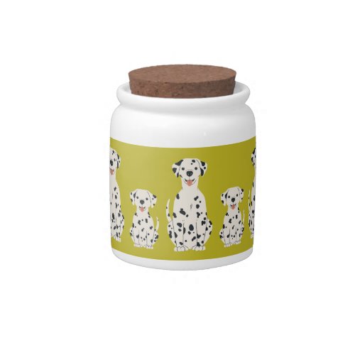 Dalmatian dogs design candy jar