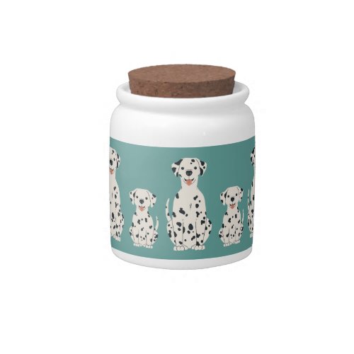 Dalmatian dogs design candy jar