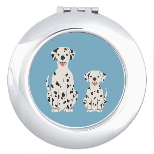 Dalmatian dogs design compact mirror
