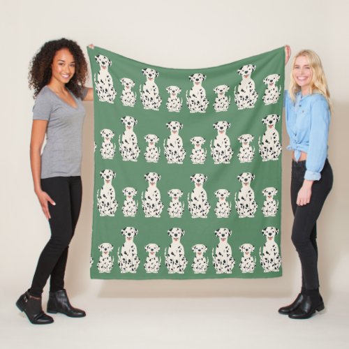 Dalmatian dogs design fleece blanket