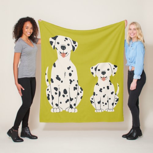Dalmatian dogs design fleece blanket