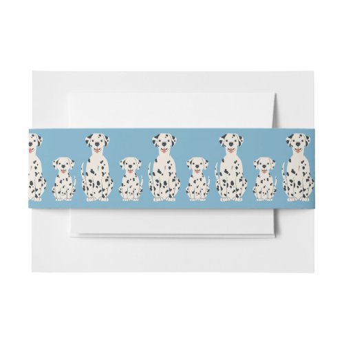 Dalmatian dogs design invitation belly band