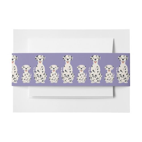 Dalmatian dogs design invitation belly band