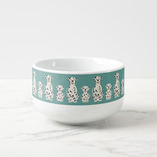 Dalmatian dogs design soup mug