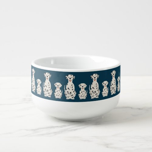 Dalmatian dogs design soup mug