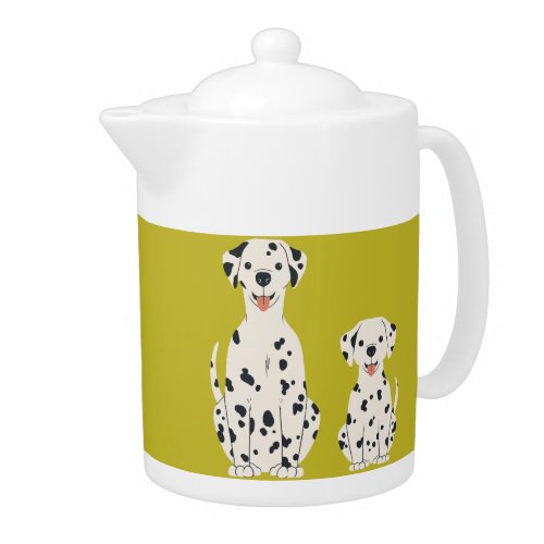 Dalmatian dogs design teapot