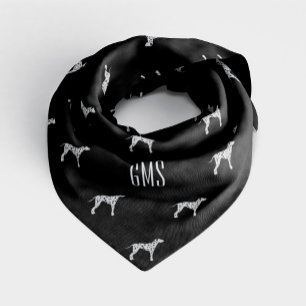 Dalmatian Dogs Pattern Monogrammed Bandana