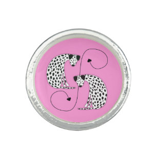 Dalmatian dogs Silver Plated Ring