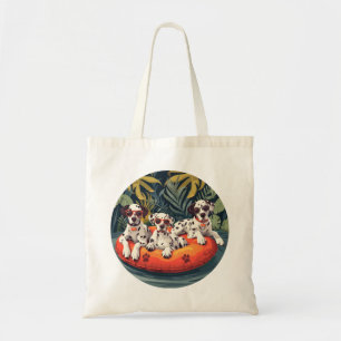 Dalmatian Dogs Summer Pineapple Pool Float Tote Bag