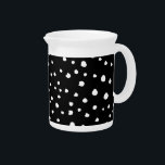 Dalmatian Dots, Dalmatian Spots, Black and White Beverage Pitcher<br><div class="desc">Cute,  fun and adorable dalmatian spots pattern in black and white color. Modern and trendy gift,  perfect for dalmatian lover in your life.</div>