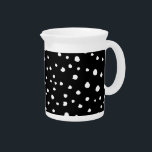 Dalmatian Dots, Dalmatian Spots, Black and White Beverage Pitcher<br><div class="desc">Cute,  fun and adorable dalmatian spots pattern in black and white color. Modern and trendy gift,  perfect for dalmatian lover in your life.</div>