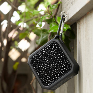 Dalmatian Dots, Dalmatian Spots, Black and White Bluetooth Speaker