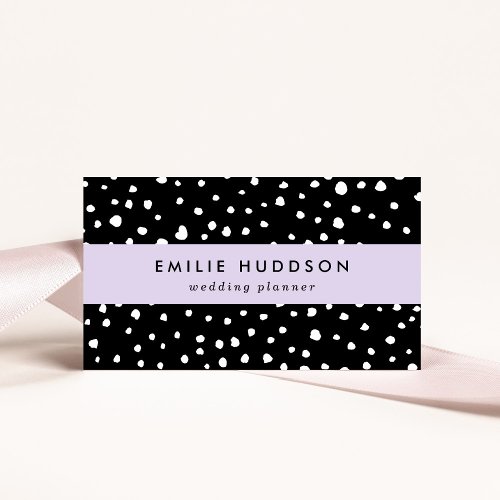 Dalmatian Dots Dalmatian Spots Black and White Business Card