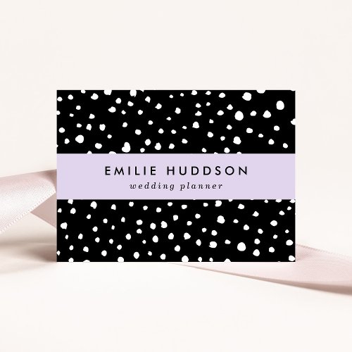 Dalmatian Dots Dalmatian Spots Black and White Business Card