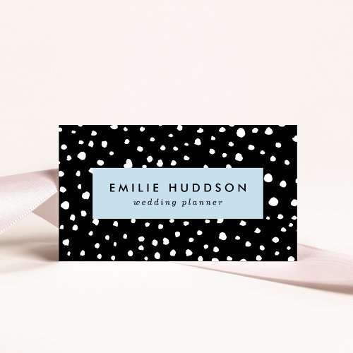 Dalmatian Dots Dalmatian Spots Black and White Business Card