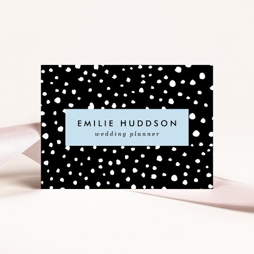 Dalmatian Dots Dalmatian Spots Black and White Business Card