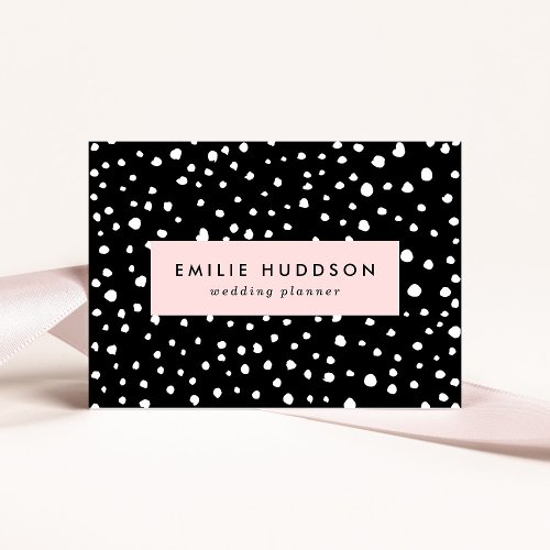 Dalmatian Dots Dalmatian Spots Black and White Business Card