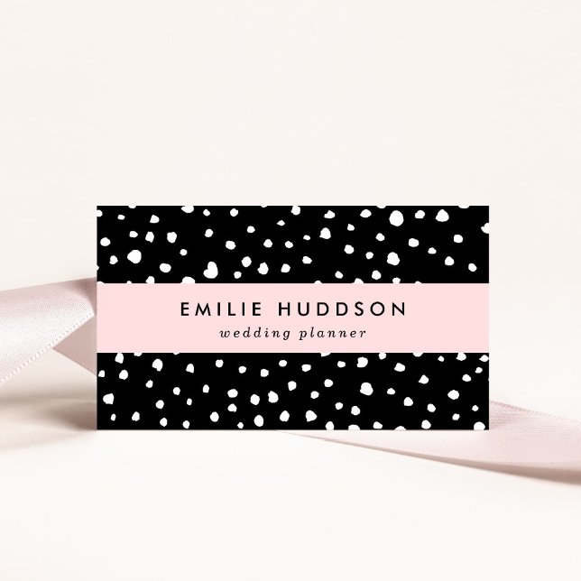 Dalmatian Dots, Dalmatian Spots, Black and White Business Card (Creator Uploaded)