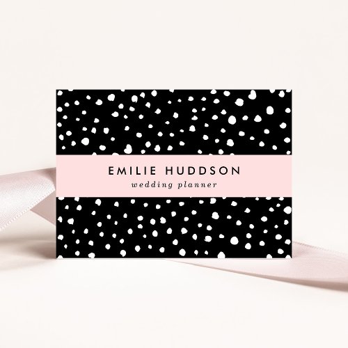 Dalmatian Dots Dalmatian Spots Black and White Business Card