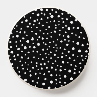 Dalmatian Dots, Dalmatian Spots, Black and White PopSocket