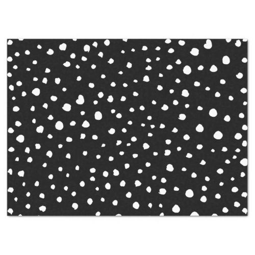 Dalmatian Dots Dalmatian Spots Black and White Tissue Paper