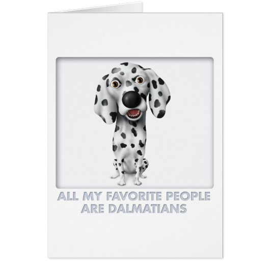 Dalmatian Favorite Cards (Front)